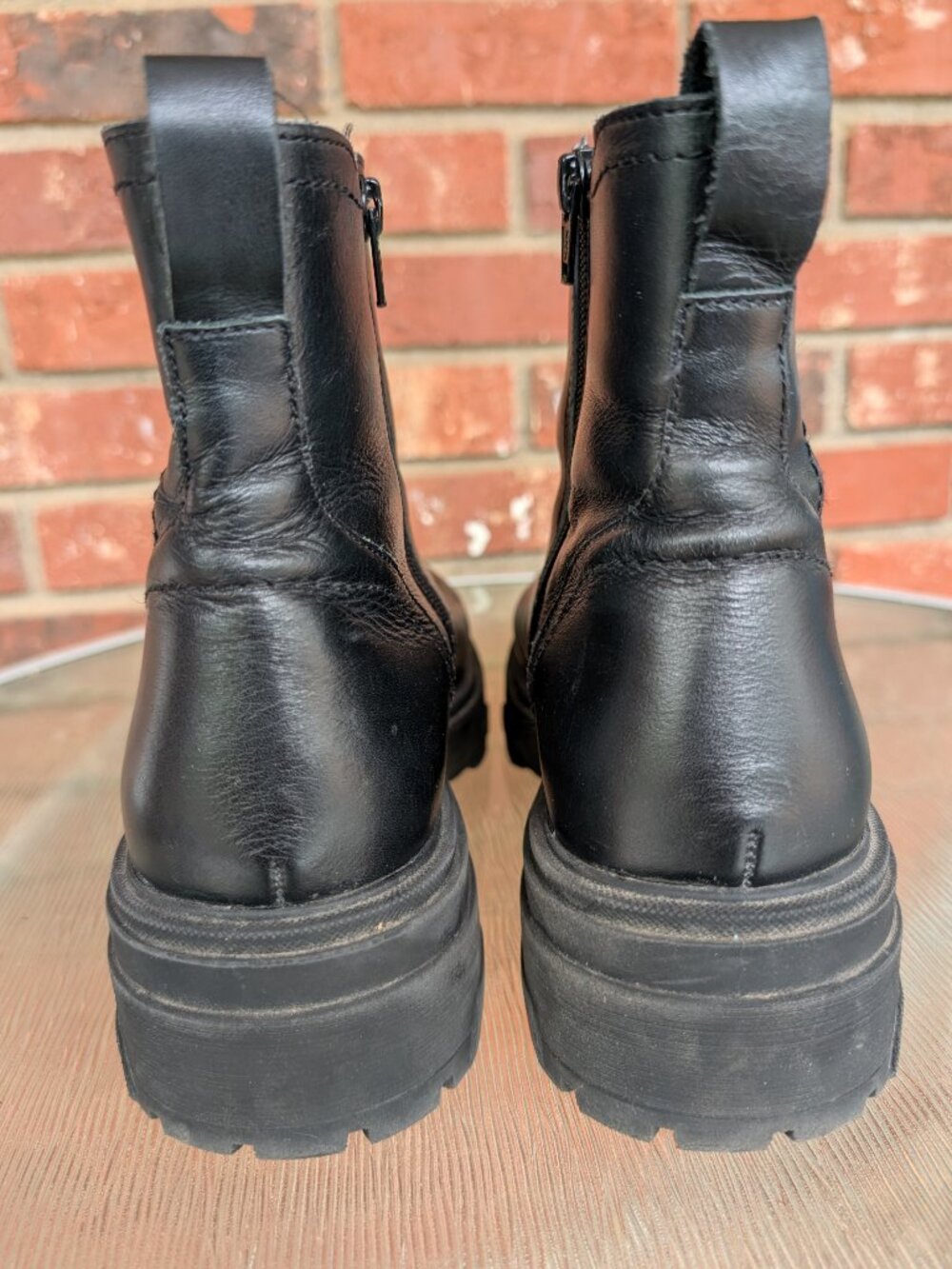 Women's House of Harlow Black Leather Ankle Boots Size 10 - Picture 10 of 11